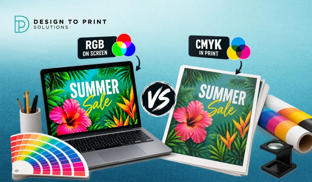 CMYK vs RGB: Why Print Colours Look Different to Screen